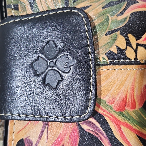 Patricia Nash Leather Rienzo Satchel in Tropical Escape EUC - Picture 4 of 15